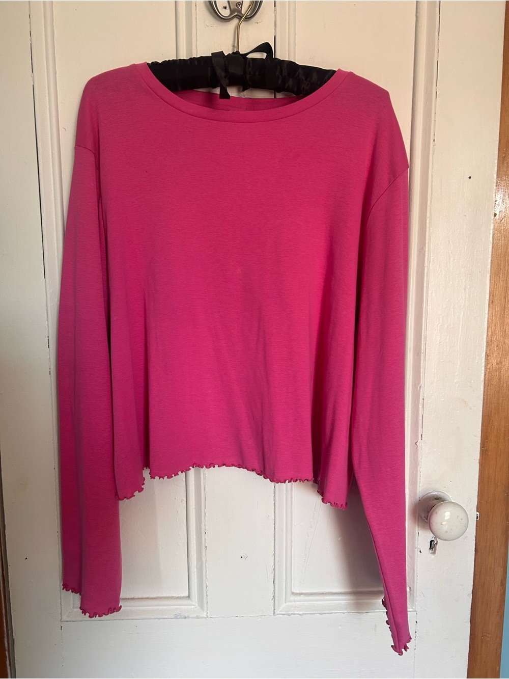 Lucy and Yak Long Sleeve Crop Top